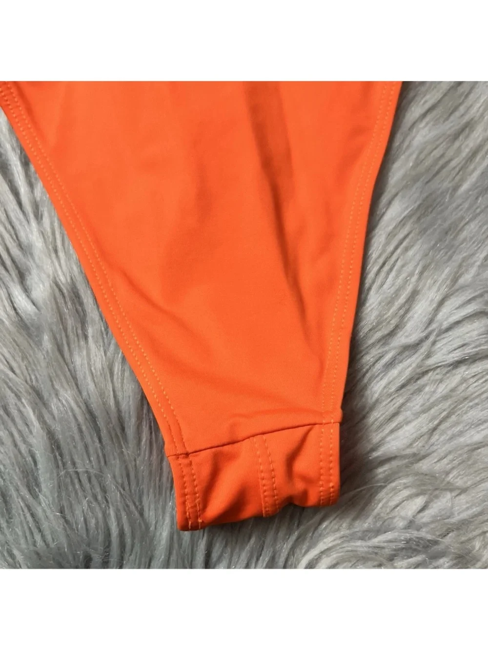 Frankies Bikinis Lorelai Orange One Piece Swimsuit Size Small